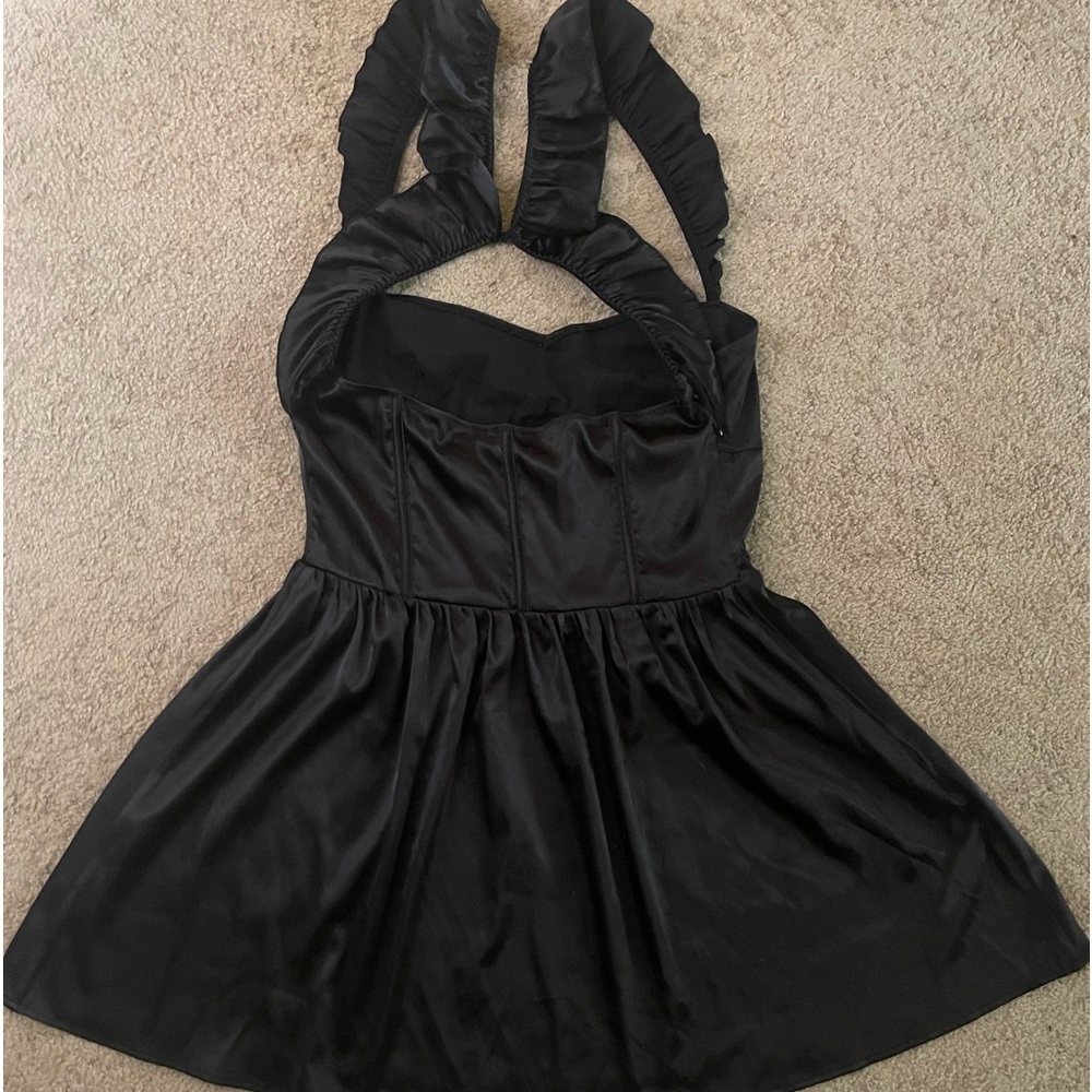 Beginning Boutique Black Corset Mini Dress - Picture 7 of 9
